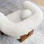 Jace Fabric Accent Chair In Feather
