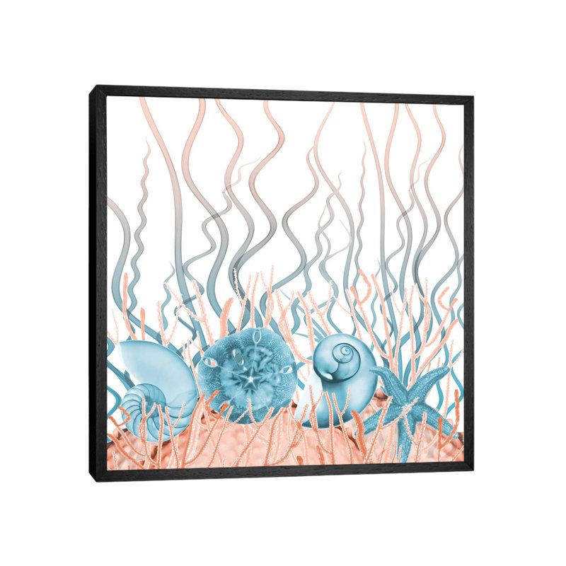 Aquatic Landscape II by Albert Koetsier - Print on Canvas, 45.72cm H x 45.72cm W x 3.81cm D, Black Framed