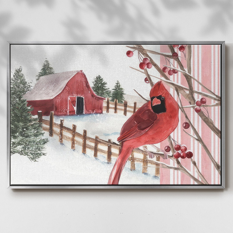 Winter Cardinal Collection A, Argent, H 27 po x l 41 po x P 1,5 po