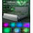 Vintage Upholstered Platform Bed Frame With Star Galaxy Projector, LED Bed Frame, Adjustable Rivet Trim Headboard, Solid Wood Slats, No Box Spring Needed, Noise Free Sturdy, Khaleeq-1938595821