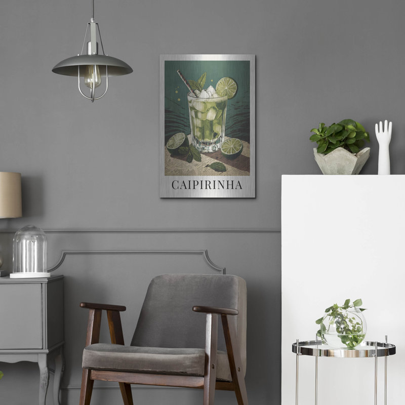 «Caipirinha» par Andreas Magnusson, art mural en métal, H 24 po x l 16 po