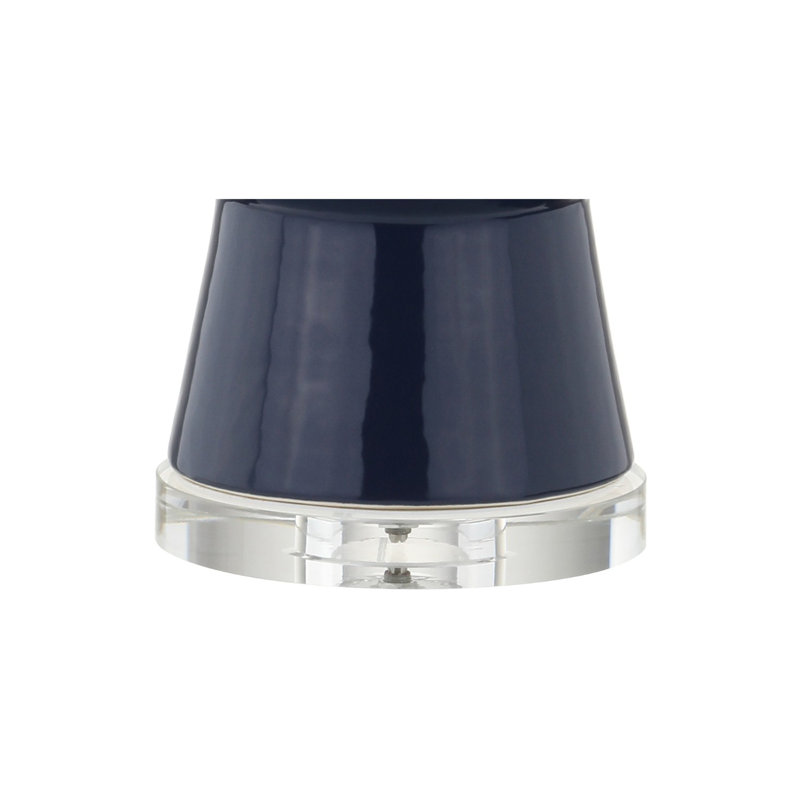 Lampe de table 29 po Claunch, Bleu marine