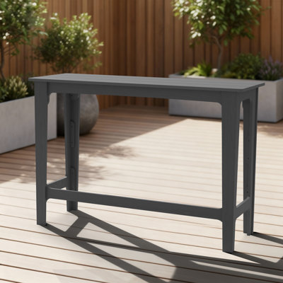 Bar Height Patio Table 60.2" Rectangle For Patio, Garden, Yard, Balcony, Poolside by Red Barrel Studio