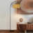 Wave Pendant 81 in. Arched LED Floor Lamp with Wicker Rattan Shade, Boho Style, Bulb Included