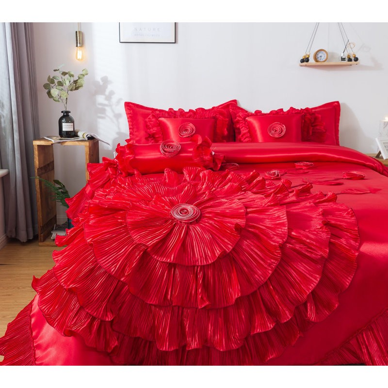 Satin Comforter, King Comforter + 5 Additional Pieces
