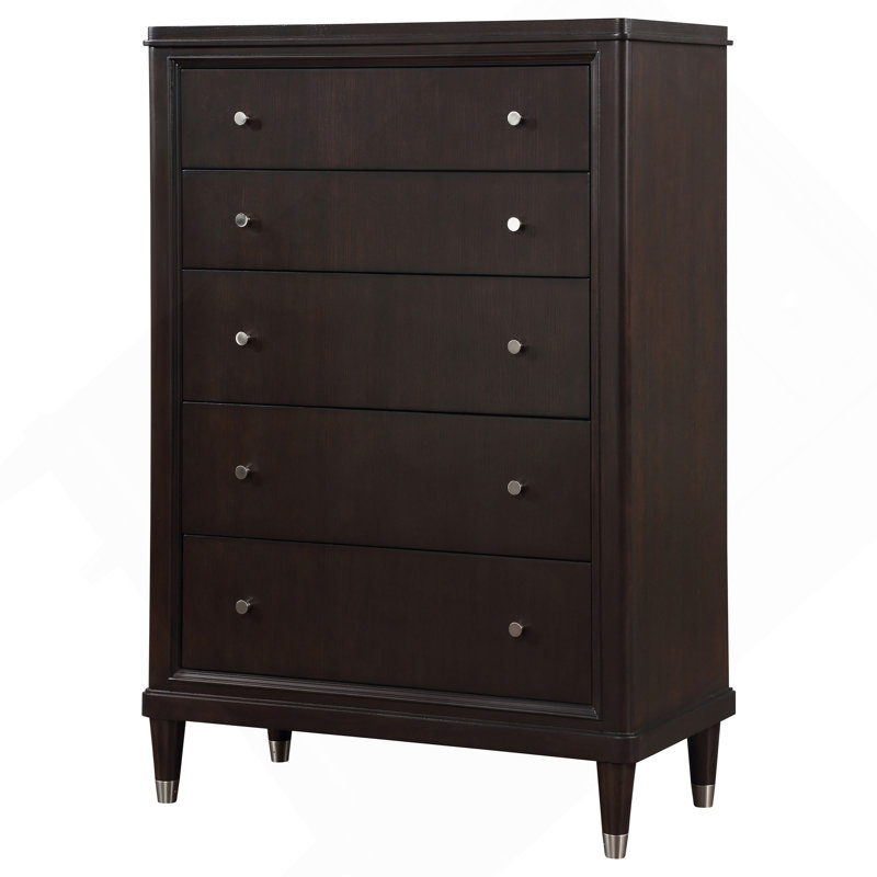 Commode 5 tiroirs Brun Niguel