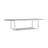 Ajha Rectangular Metal Extendable Outdoor Dining Table , 82'' in. W 39.25'' in. D-1565809120-1554354654