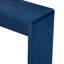 Table de style rustique bleu marine, tiroirs cannelés, fabrication, placage de bois, décor décoratif, capacité de table, console de tiroir avec design, surface lisse unie - plateau de table de 220 lb, 25
