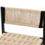 De 2 tabourets de salle à manger tissés, base en métal, siège en corde de papier, conception moderne pour n'importe où, glissade, l 15,19 po x H 34,82 po