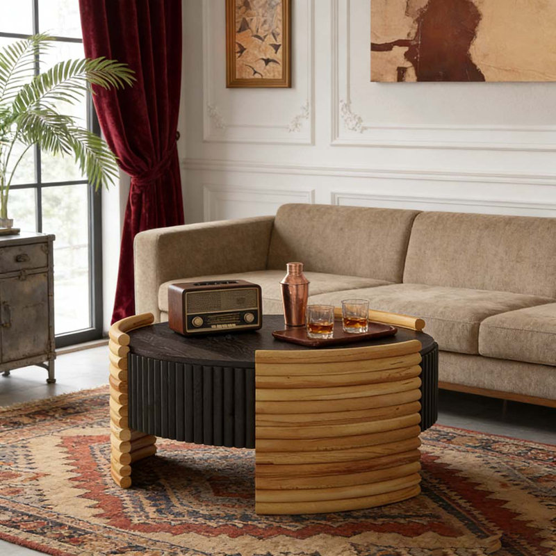 Table basse 31,50 "Modern, Marron foncé