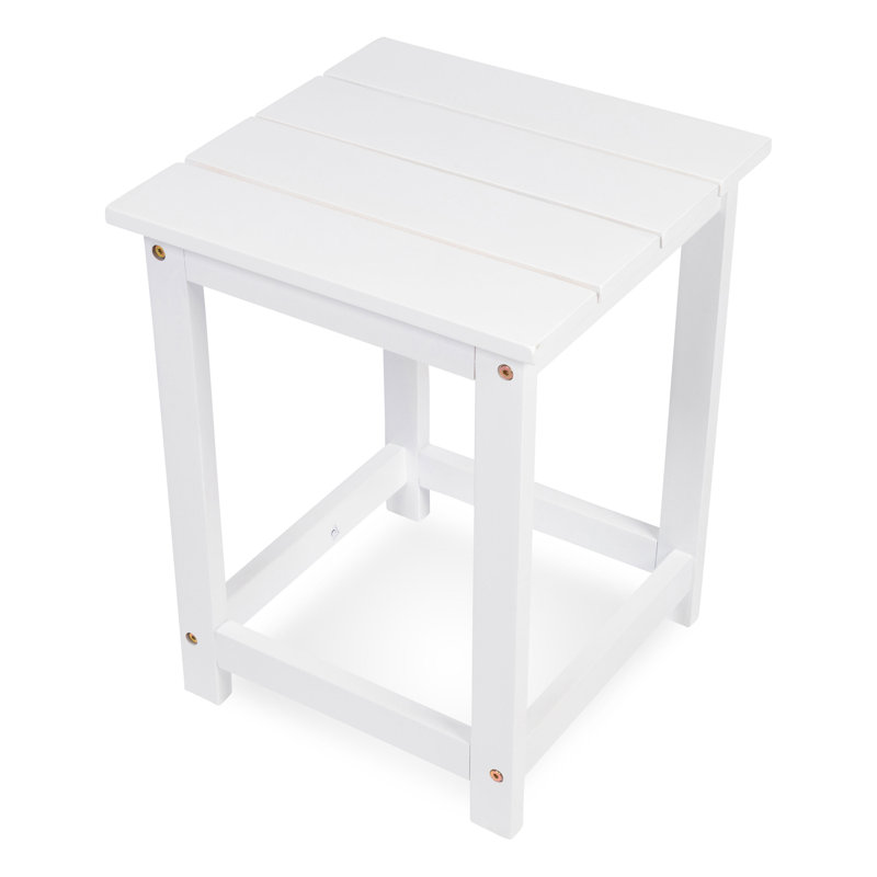 Table d'appoint d'extérieur Vermont, Blanc