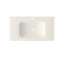Résine en pierre à surface solide pour lavabo de salle de bain - blanc mat, 57,65 lb, 38,56 po de profondeur, 22,01 largeur, 7,12 de hauteur, intégration parfaite, conception décolorée, mur ou comptoir