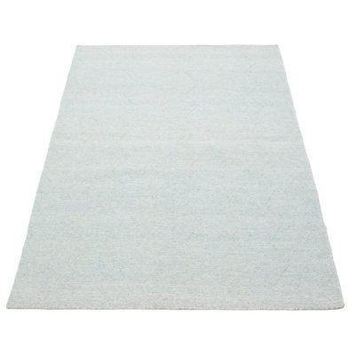 One Of A Kind Ankara Baby Blue Kilim 5'1" x 8'2"Area Rug