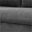 Canapés modulaires: canapé-lit convertible en L de 90 po avec rangement pour chaise longue réversible, lit escamotable | Velours côtelé gris ardoise-1945240979