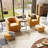 Torrence Upholstered Barrel Chair with Ottoman-975096845