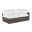 Montecito 75.25" Wide Outdoor Wicker Left Hand Facing Loveseat with Cushions-1977792777-1977792780-1977778214