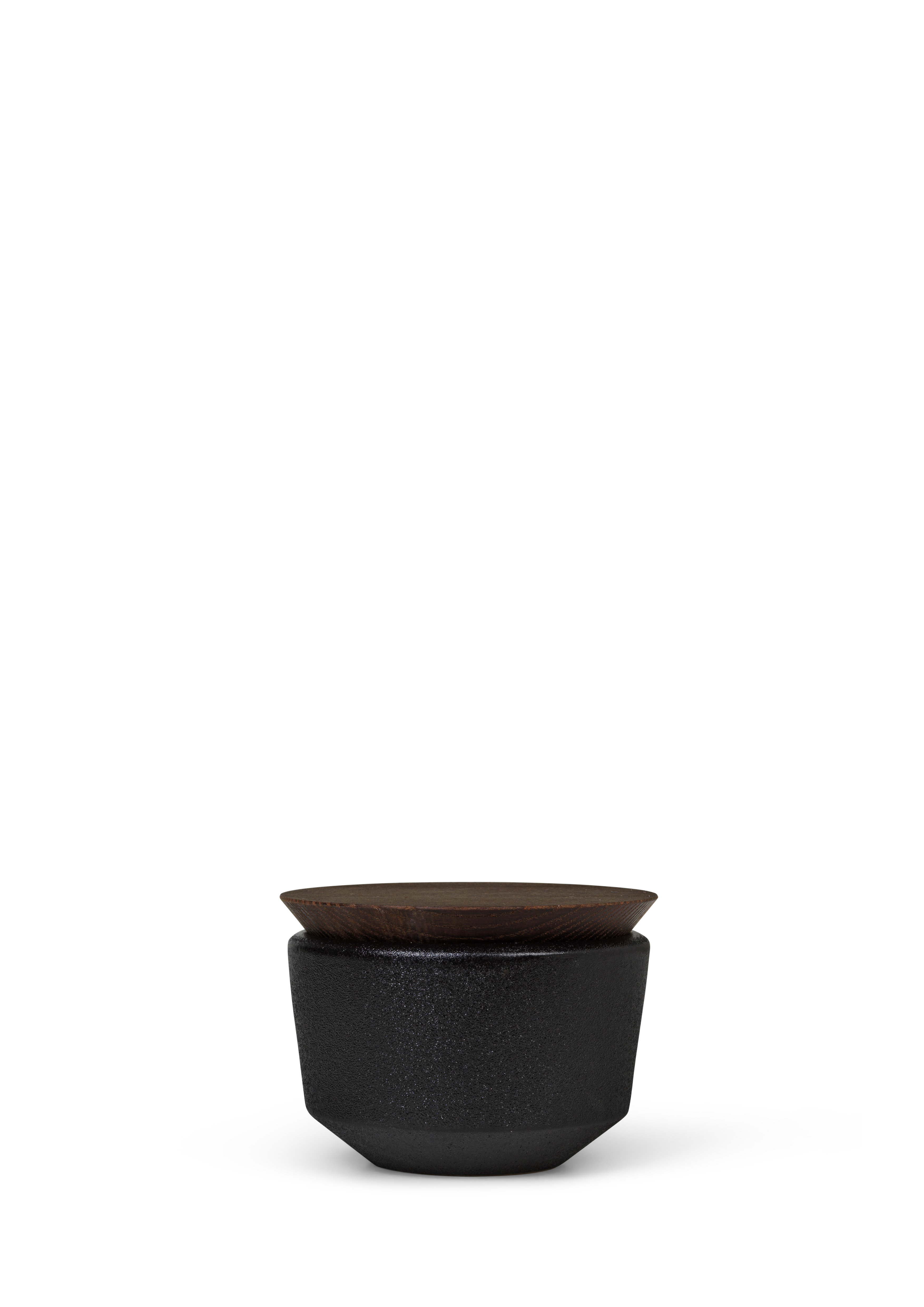 Rosendahl Rå Saliera Da Tavolo In Ceramica Con Coperchio In Legno Di Frassino - 15 Cl - Design Nordico - Lavastoviglie