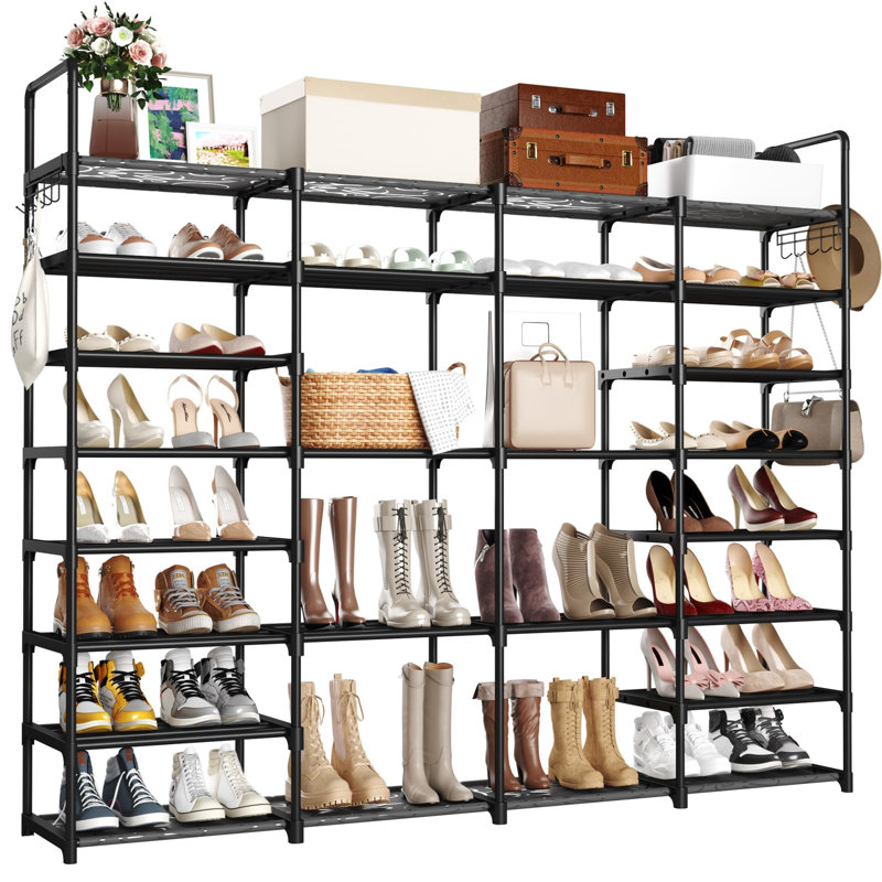 24 Pair Stackable Shoe Rack