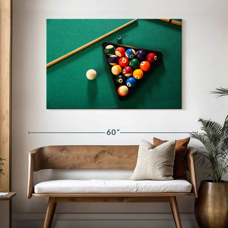 Outils de jeu de billard, H 32 po x l 48 po