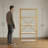 Etta 63"H 4-Tier Metal Glass Tall Rectangular Bookcase in Brushed Brass-1362721359