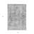 3' X 5' Charcoal Oriental Washable Indoor Outdoor Area Rug