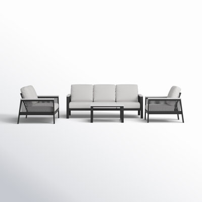 Townsend 5 - Piece Sofa Seating Group with Sunbrella Cushions