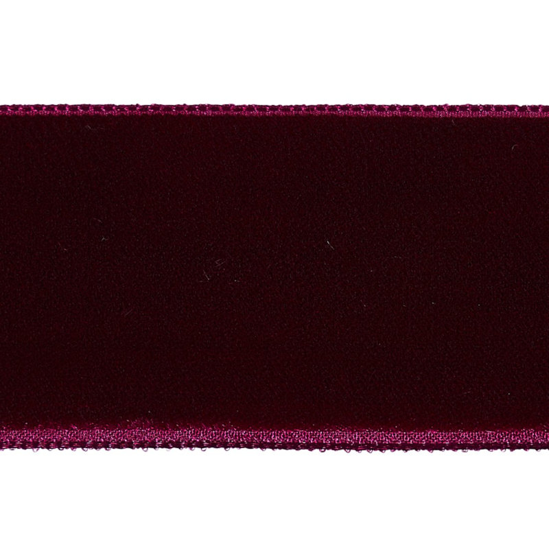 Bande de velours large, Aubergine
