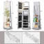 Armoire à bijoux pivotante à 360 ° 3 modes DEL verrouillables -1824420871