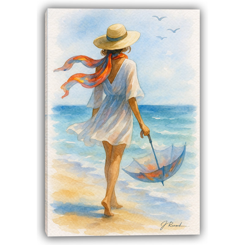 Seaside Serenity - Wrapped Canvas Wall Art, 48" H x 36" W
