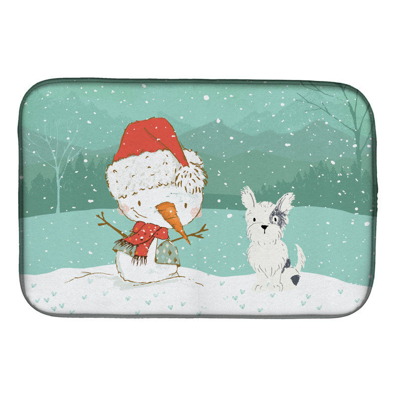 Snowman Christmas, Black Terrier