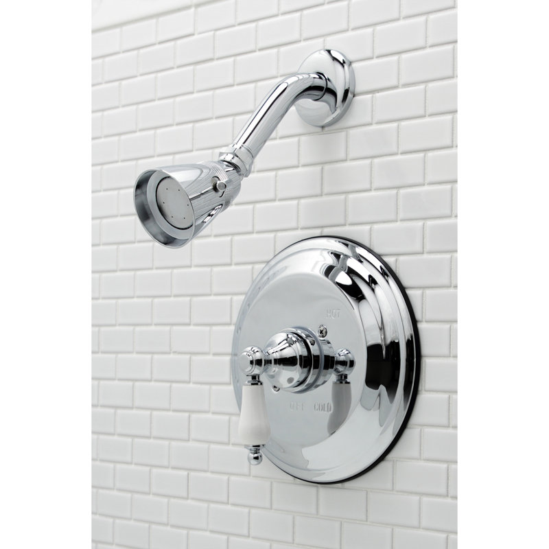Kingston Brass Restoration Single-Handle Pressure Balanced Shower Faucet, Polished Chrome