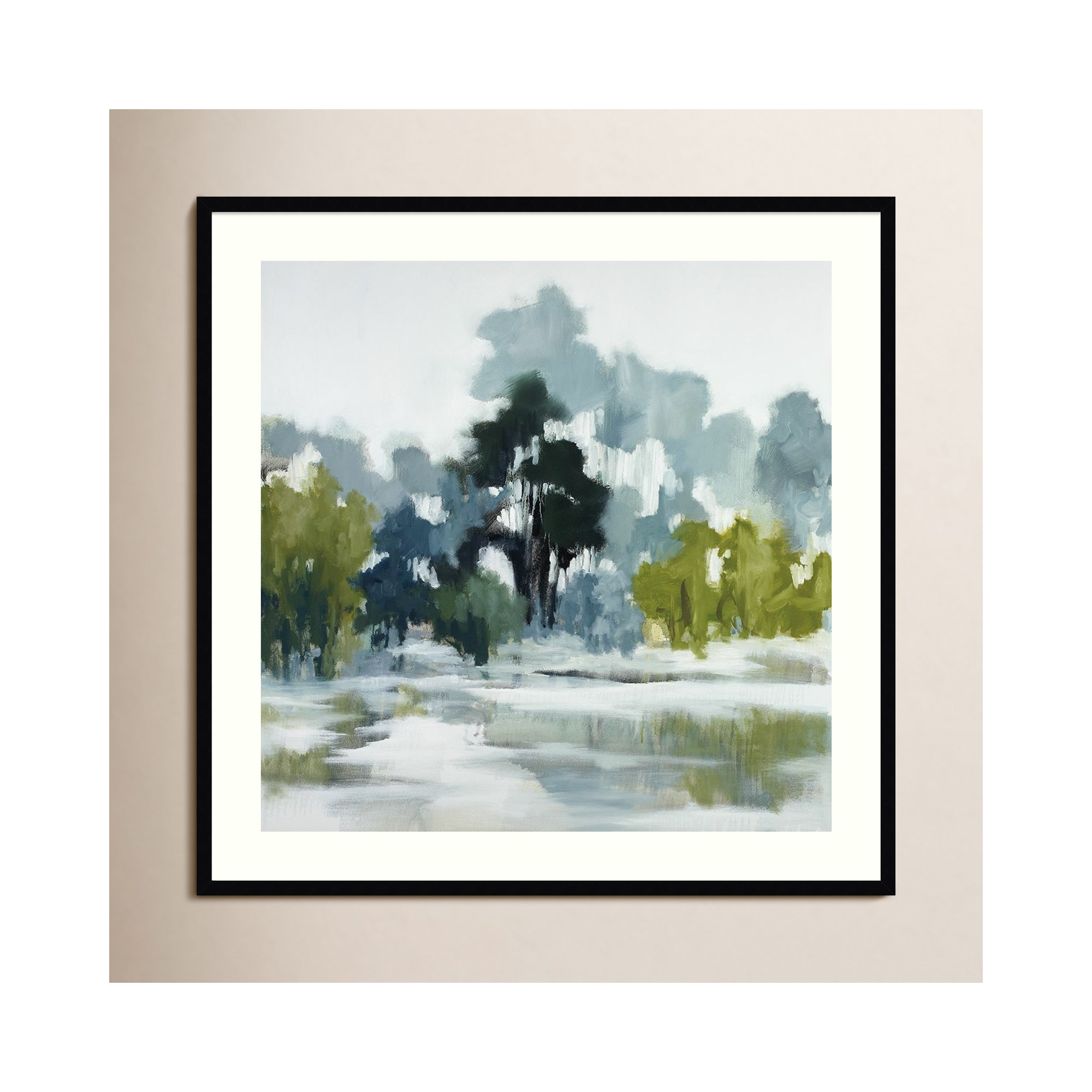 Reflections by Jacqueline Ellens, Black Framed Paper, 33" H x 33" W
