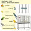 Cage à oiseaux avec cage de rangement et pergola pratique-129506576