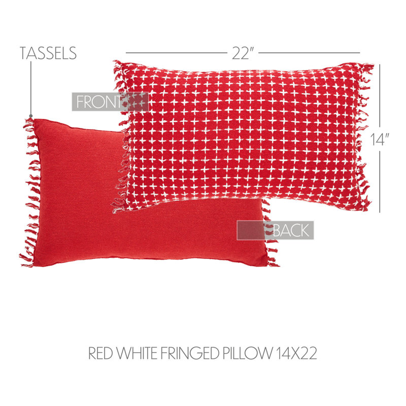 Gallen Geometric Reversible Throw Pillow, 14" x 22", Rectangular