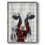 Yuletide Cow I, reproduction encadrée - bois massif-629339287