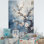 «Blue and Gray Cherry Blossoms Sapphire», reproduction d'art sur toile