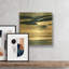 «Coastal Dream 1» par Christov Art, art mural en métal doré, 12 po x 12 po-2087582853