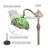 Tiffany Floor Lamp 66" Tall Green Dragonfly Stained Glass Adjustable Arched Gooseneck Standing Lamp