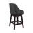 Chela Upholstered Button-Tufted Barstool with Solid Wood Frame-420618736