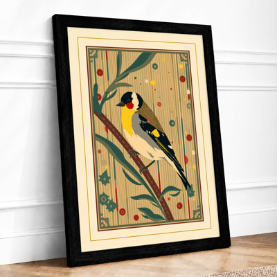 Bird Art Deco - Framed Print
