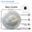 Horloge murale unique en forme de nuage pour décoration intérieure - Horloge murale moderne en verre 12 po