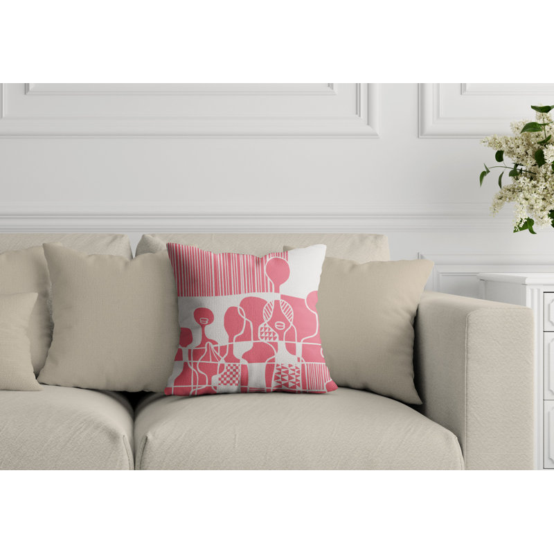 Housse de coussin et insert Ori Oudtoor, L 19 po x H 19 po, Rose