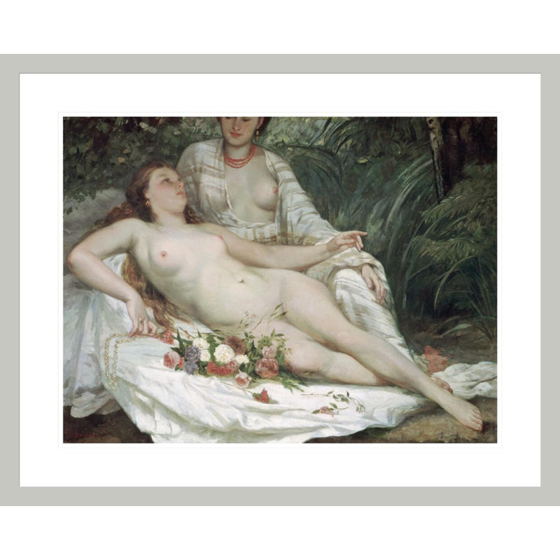 «Bathers or Two Nude Women» par impression giclée encadrée, 23,5 po H x 29,09 po L