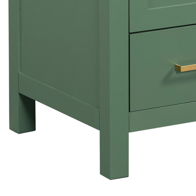 Meuble-lavabo de 30 pouces - Armoire élégante avec étagère intégrée et tiroir de rangement à compartiments cloisonnés 30 "