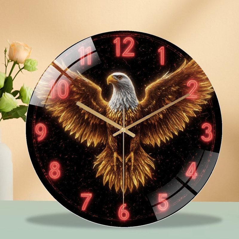 Horloge murale 12 po Glowing