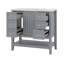 Meuble-lavabo 36 po avec lavabo, armoire de rangement moderne avec une armoire et trois tiroirs
