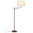 Caden 62 in. Mid-Century Modern Extendable LED Floor Lamp with Fabric Drum Shade