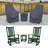  3-Piece Patio Furniture Covers For Rocker Estate Rocking Chair Set, Water-Repellent UV-Resistant Polyester