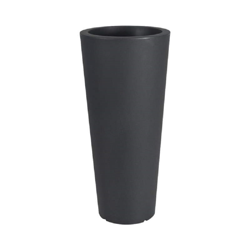 Grieteke Pot Planter, 85cm H x 39cm W x 39cm D, Anthracite
