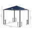 Milanna 3m x 3m Aluminium Party Tent